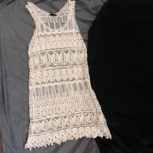 White beach, bikini dress